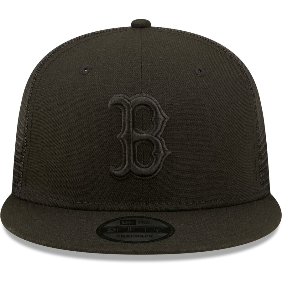 BOSTON RED SOX HOMBRE CLASSIC TRUCKER 9FIFTY SNAPBACK-BLACKOUT