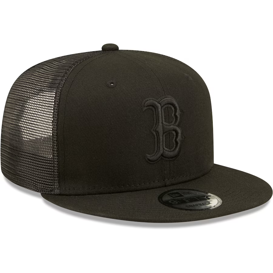 BOSTON RED SOX HOMBRE CLASSIC TRUCKER 9FIFTY SNAPBACK-BLACKOUT