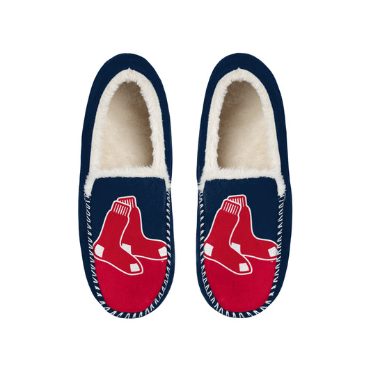 BOSTON RED SOX MEN'S COLOR BLOCK MOCCASINS