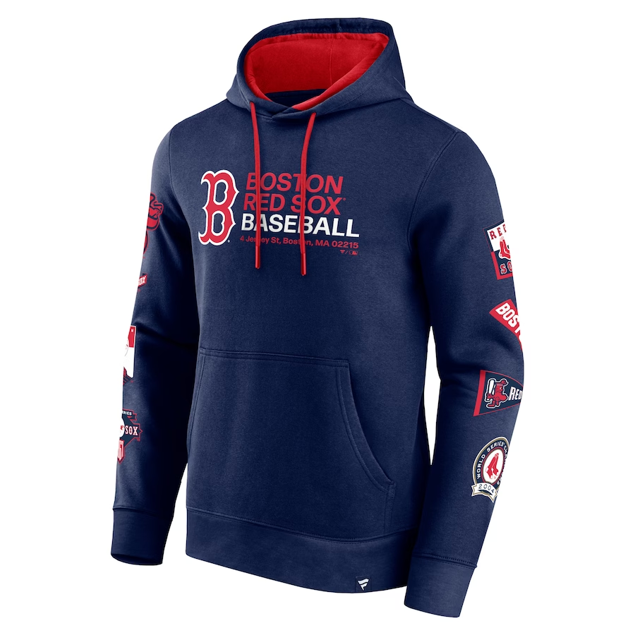 BOSTON RED SOX MEN'S EXTRA INNINGS PULLOVER HOODIE SWEATSHIRT