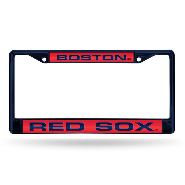 BOSTON RED SOX NAVY LASER LICENSE FRAME