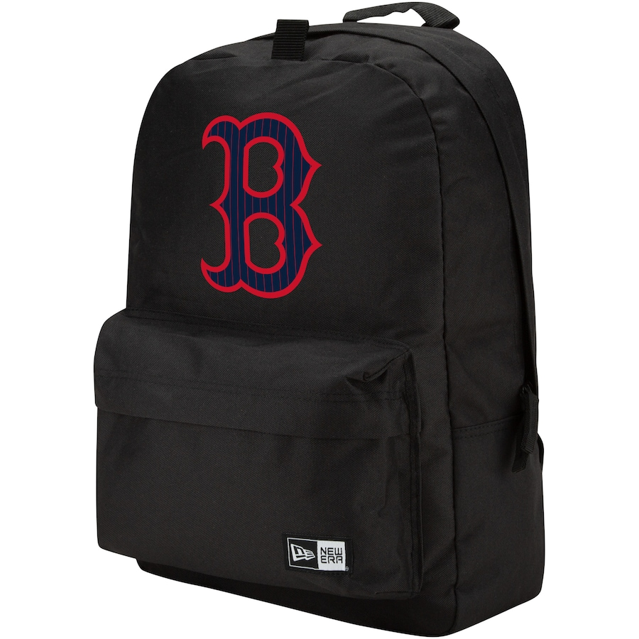 boston red sox leather backpack "B" Pro Waxed Canvas This stylish backpack features two medallions with crisp Boston Red Sox graphics New Era Boston Red Sox