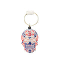 BOSTON RED SOX SUGAR SKULL KEYCHAIN