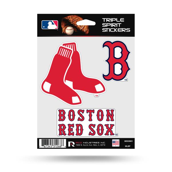 BOSTON RED SOX TRIPLE SPIRIT DECAL