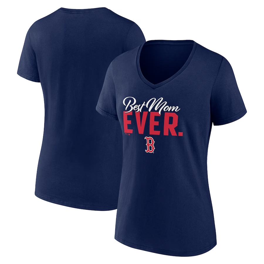 BOSTON RED SOX WOMEN'S BEST MOM EVER T-SHIRT