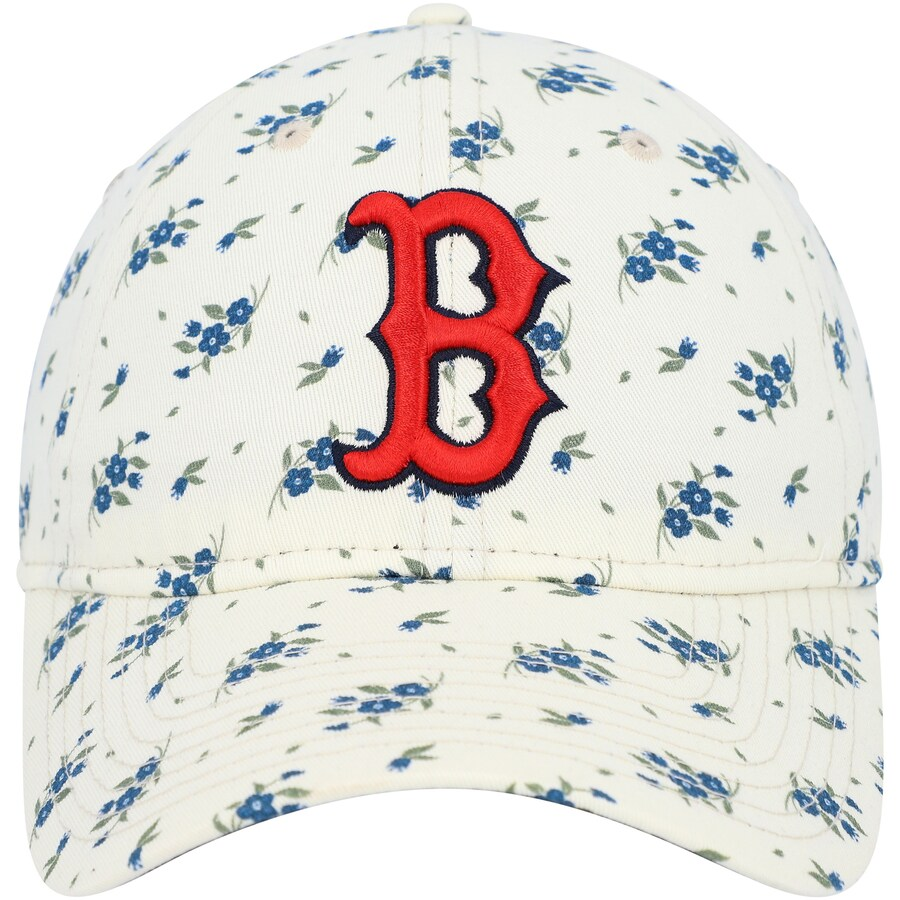 BOSTON RED SOX WOMEN'S BLOOM 9TWENTY ADJUSTABLE HAT - CREAM