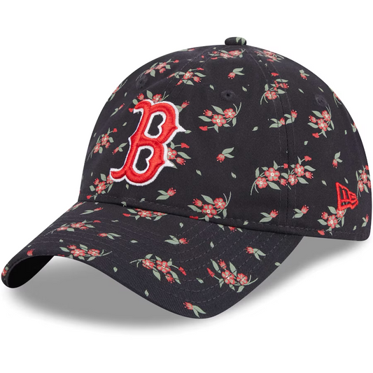 BOSTON RED SOX WOMEN'S BLOOM 9TWENTY ADJUSTABLE HAT