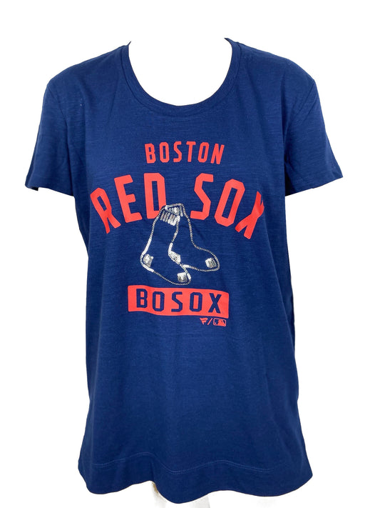 CAMISETA SHIMMER EQUIPO BOSTON RED SOX MUJER