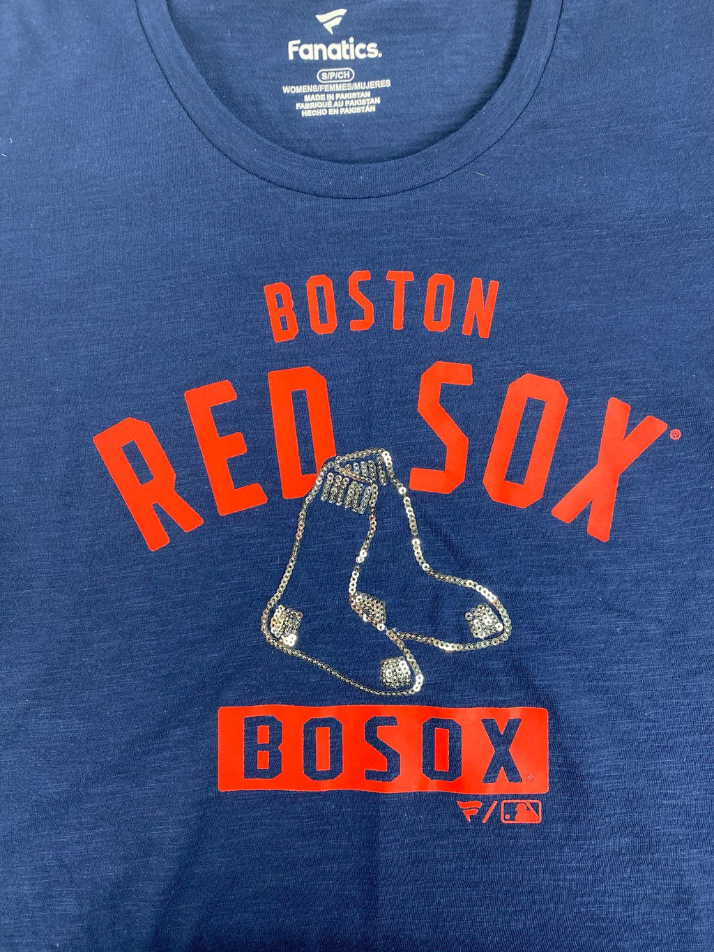 CAMISETA SHIMMER EQUIPO BOSTON RED SOX MUJER