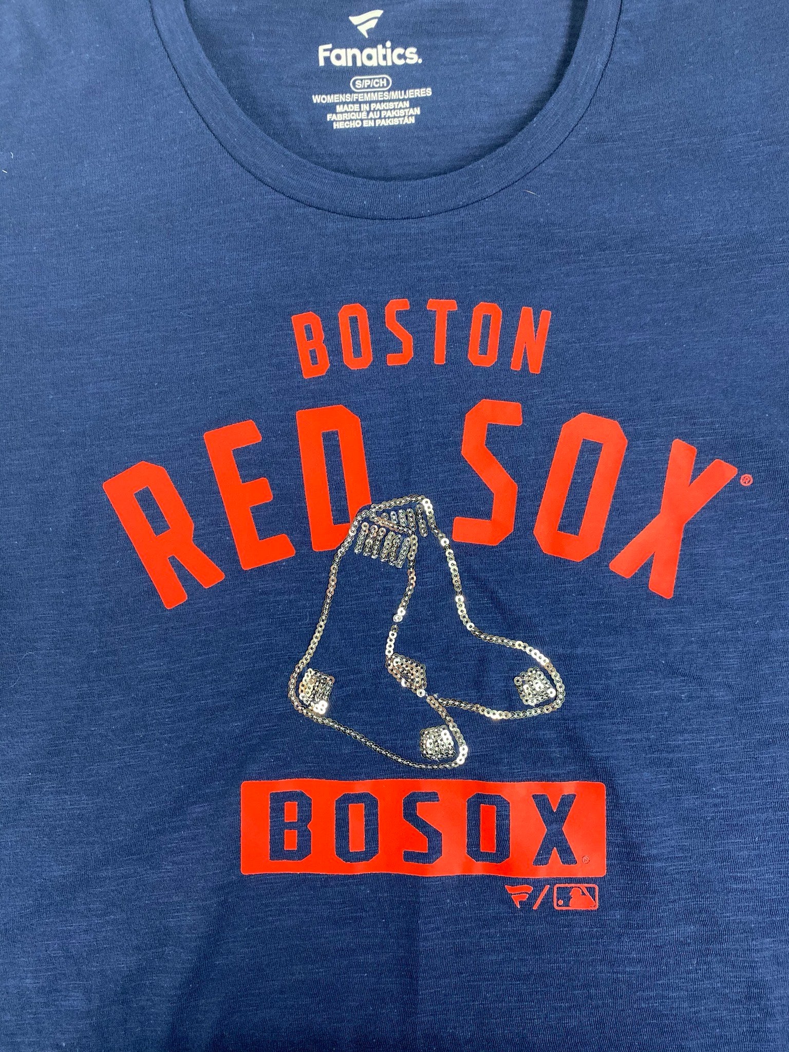 Fanatics Boston Red Sox Women's Team Shimmer T-Shirt 20 / L