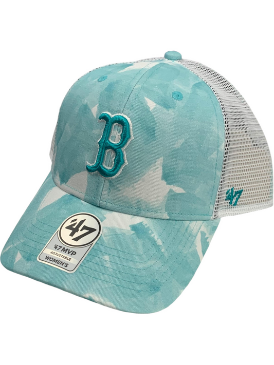 BOSTON RED SOX WOMENS 47 BRAND MVP TRUCKER-TIFFANY BLUE