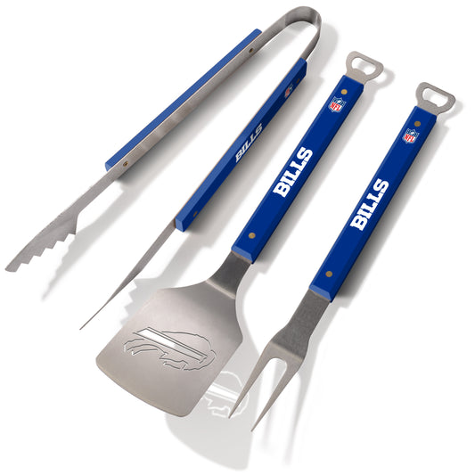 BUFFALO BILLS 3-PIECE SPORTULA BBQ UTENSIL SET