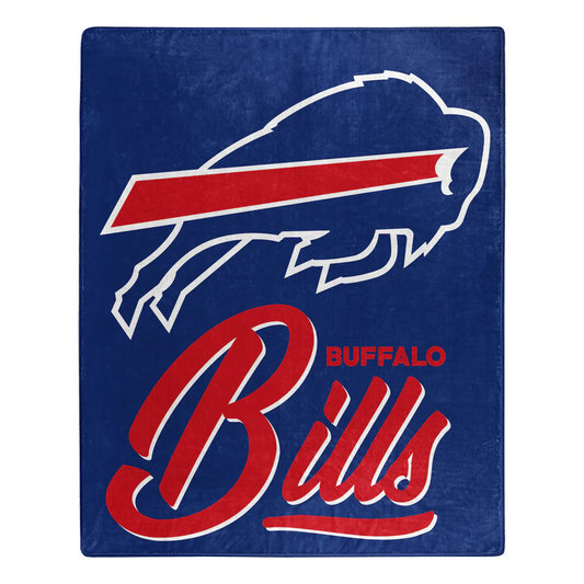 BUFFALO BILLS SIGNATURE 50"X60" RASCHEL THROW BLANKET