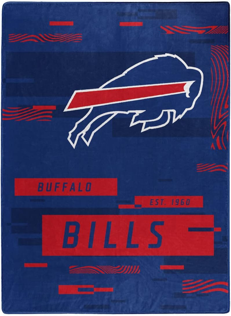 BUFFALO BILLS DIGITIZE 60"X80" ROYAL PLUSH RASCHEL BLANKET