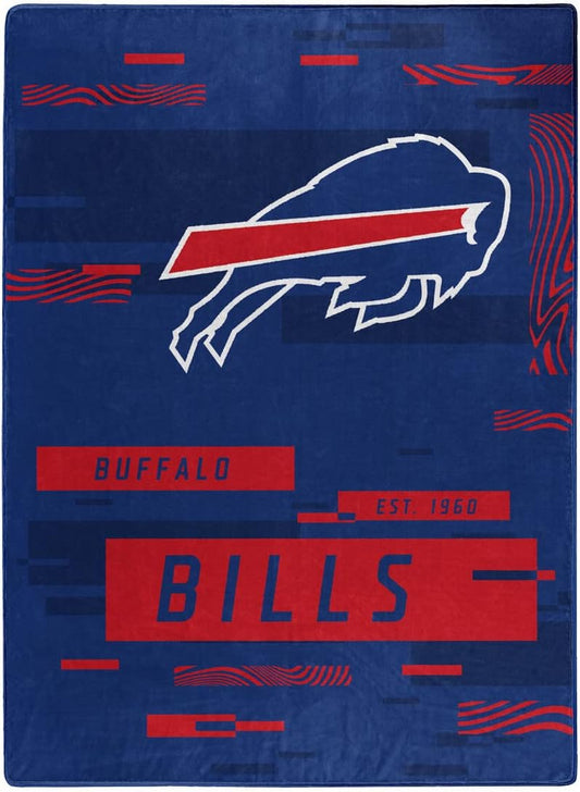 BUFFALO BILLS DIGITIZE 60"X80" ROYAL PLUSH RASCHEL BLANKET