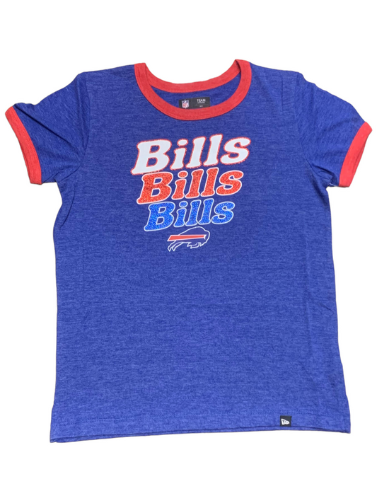 BUFFALO BILLS GIRLS TRIPLE TEAM TEE