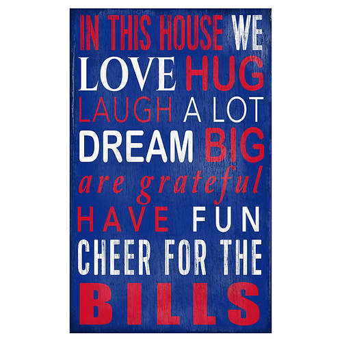 BUFFALO BILLS IN THIS HOUSE SIGN