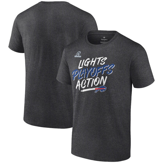 BUFFALO BILLS MEN'S 2021 PLAYOFF BOUND LIGHTS ACTION T-SHIRT