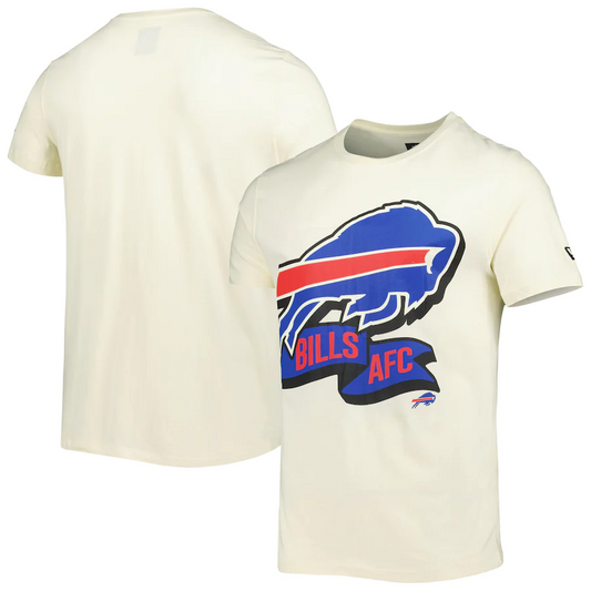 BUFFALO BILLS MEN'S 2022 SIDELINE T-SHIRT - CREAM