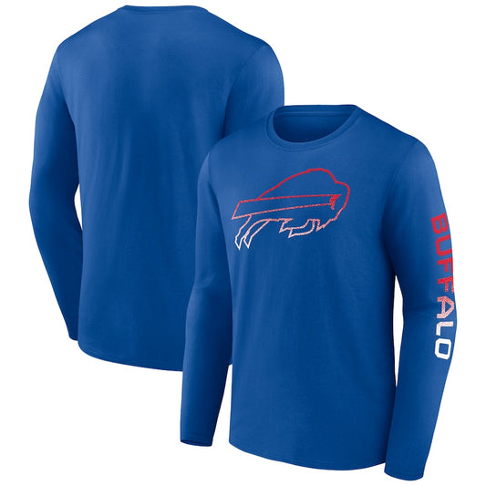 CAMISETA DE MANGA LARGA CON SIGNO TRANSPARENTE DE BUFFALO BILLS PARA HOMBRE