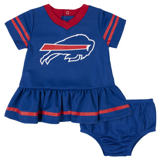 BUFFALO BILLS NEWBORN 2PK DRESS & DIAPER SET