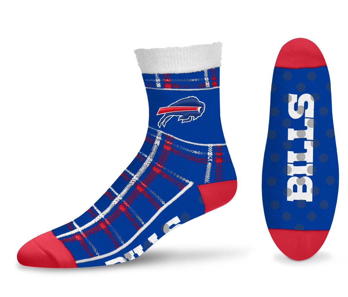 BUFFALO BILLS TARTAN PLAID SOCKS