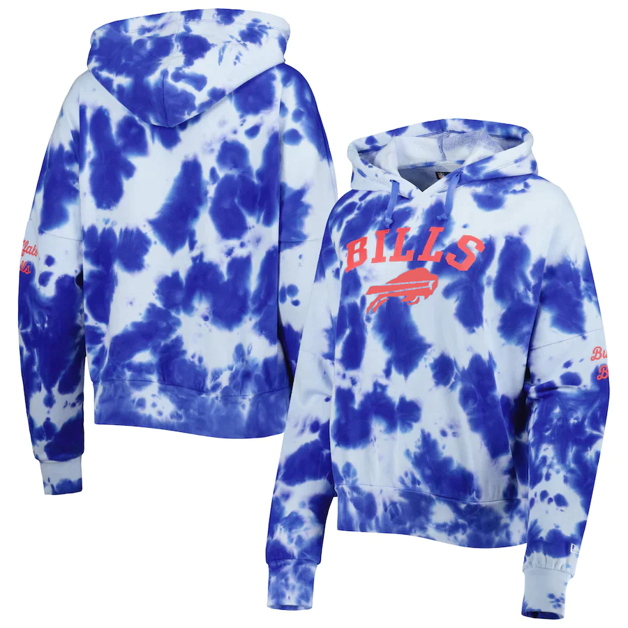 BUFFALO BILLS WOMEN'S TIE DYE HOODIE SWEATSHIRT