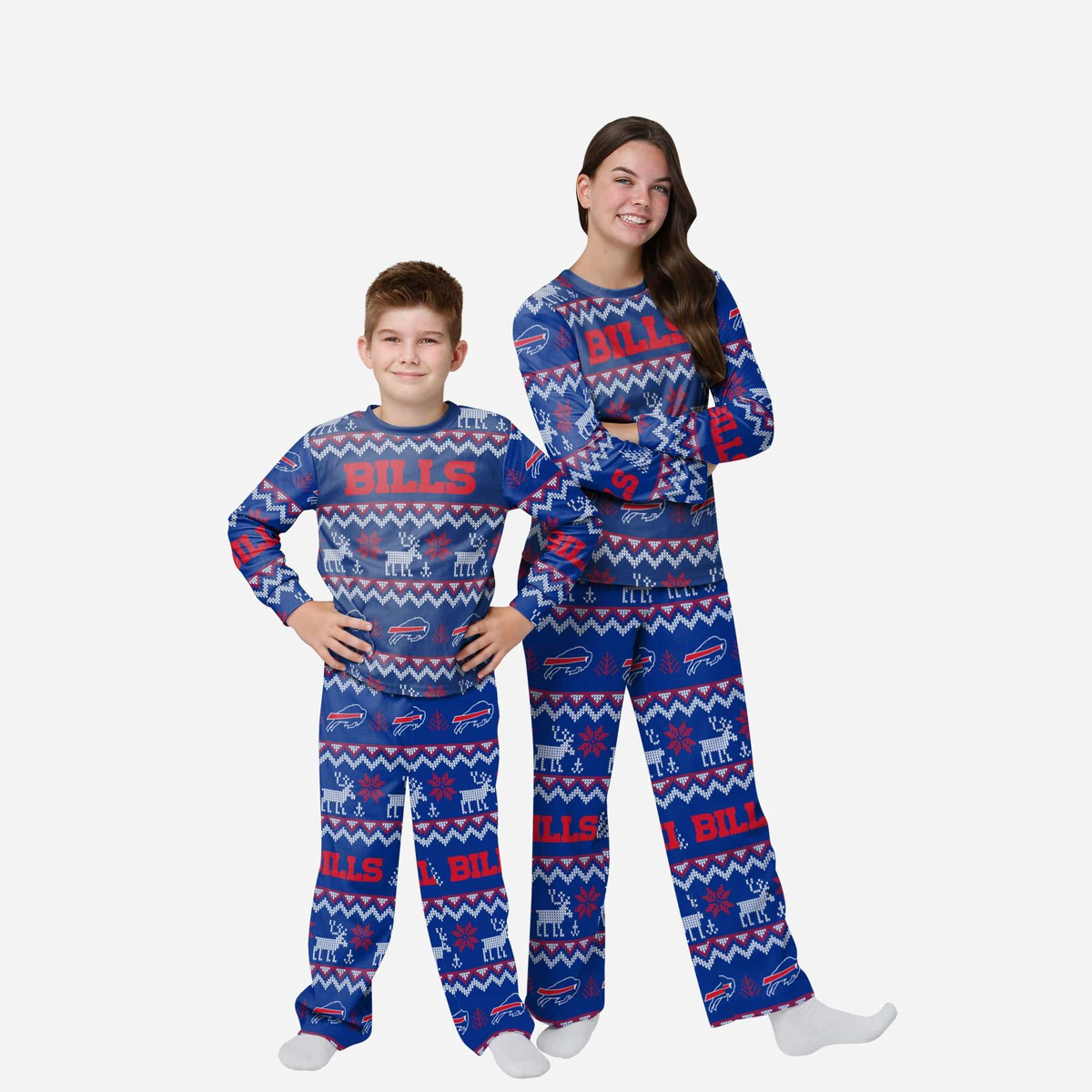 BUFFALO BILLS YOUTH ALL OVER PRINT PAJAMAS