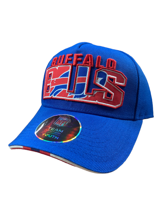 BUFFALO BILLS YOUTH ON TREND PRECURVED SNAPBACK