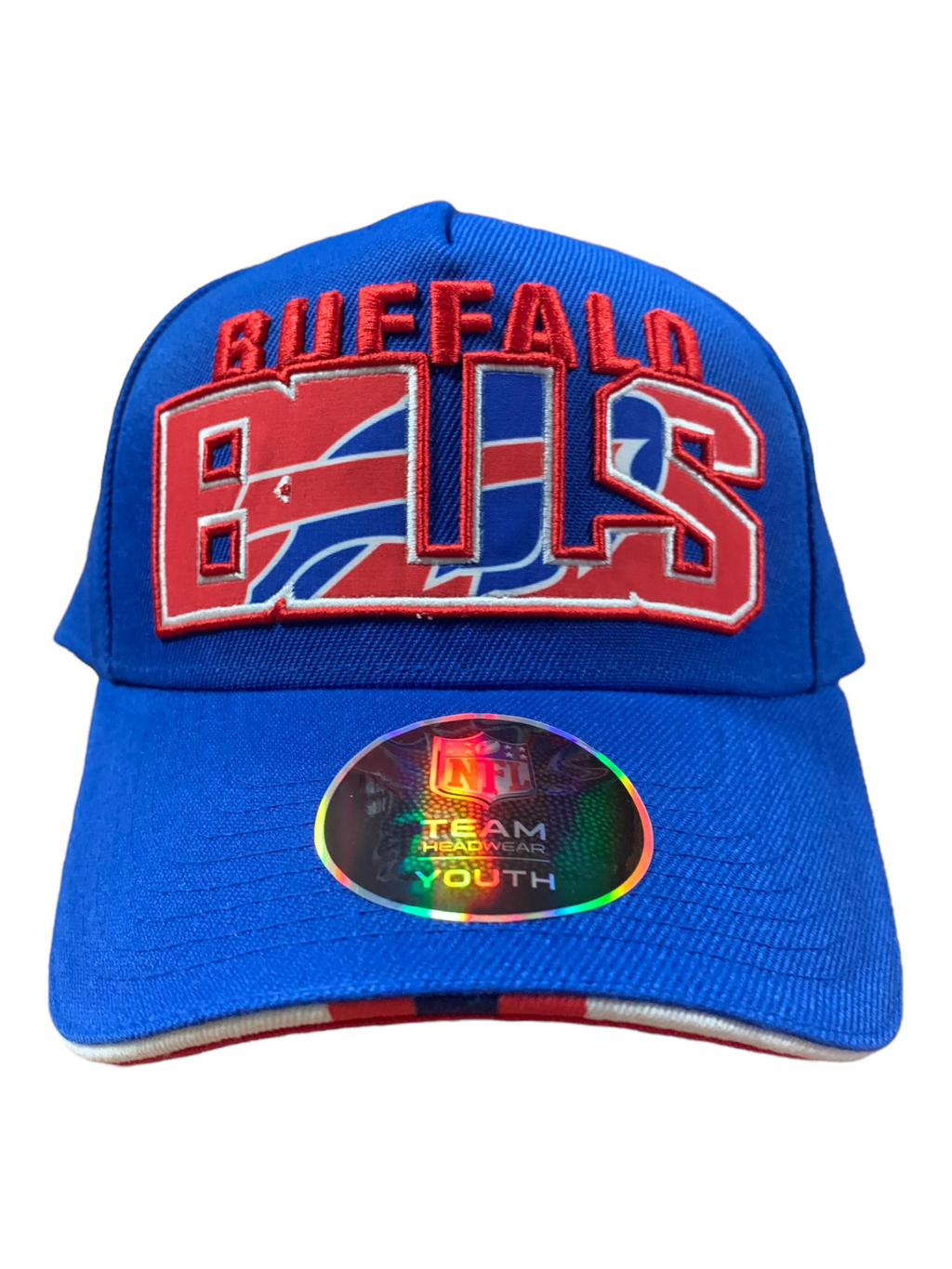 BUFFALO BILLS YOUTH ON TREND PRECURVED SNAPBACK