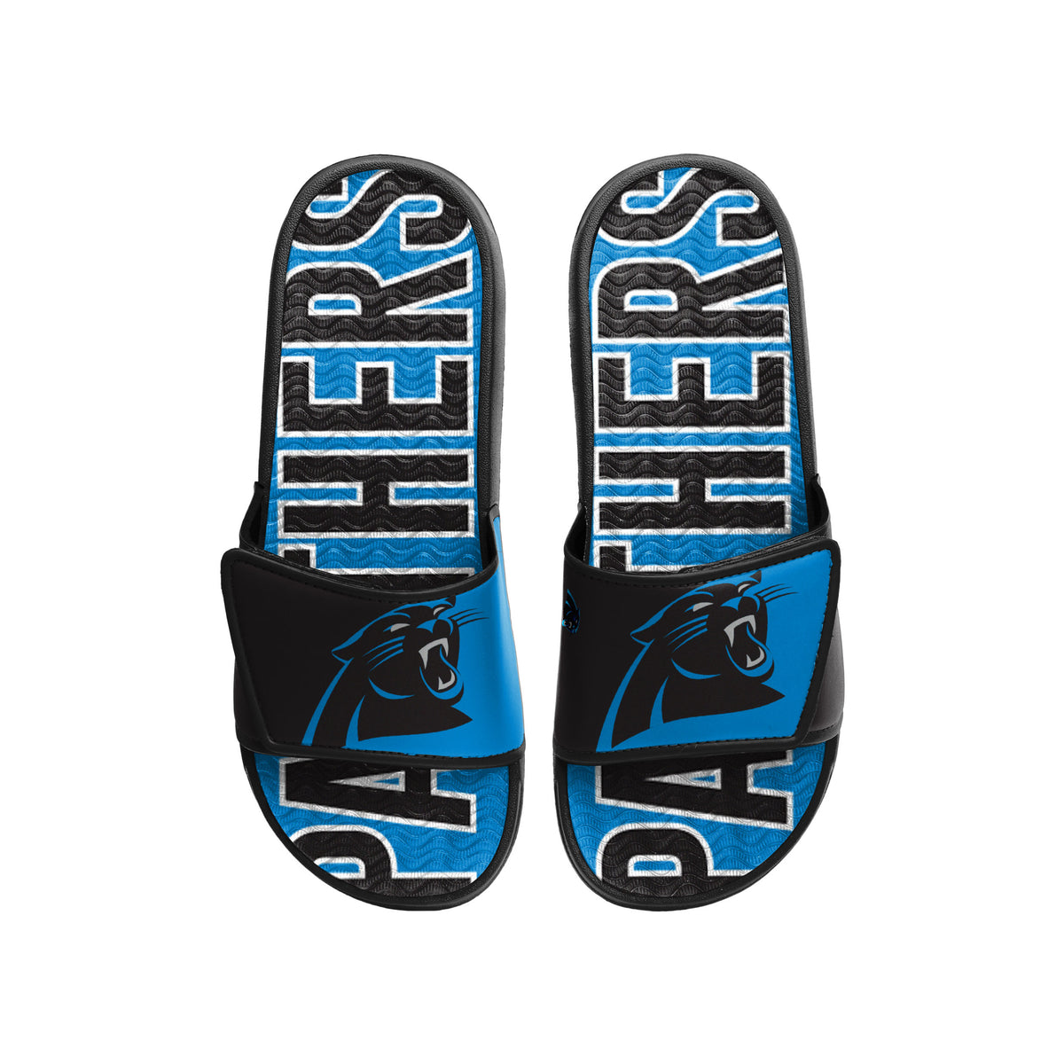 CAROLINA PANTHERS CHAPA DE GEL CON LOGO GRANDE PARA HOMBRE