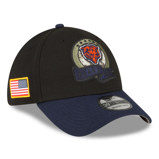 CHICAGO BEARS 2022 SALUTE TO SERVICE 39THIRTY FLEX FIT HAT