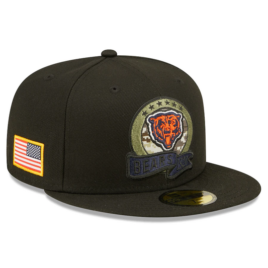 CHICAGO BEARS 2022 SALUDO AL SERVICIO 59FIFTY GORRO AJUSTADO