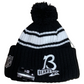 CHICAGO BEARS 2022 SIDELINE SPORT CUFFED POM KNIT -BLACK/WHITE