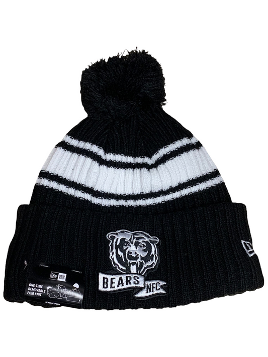 CHICAGO BEARS 2022 SIDELINE SPORT PUNTO CON POMPONES -NEGRO/BLANCO