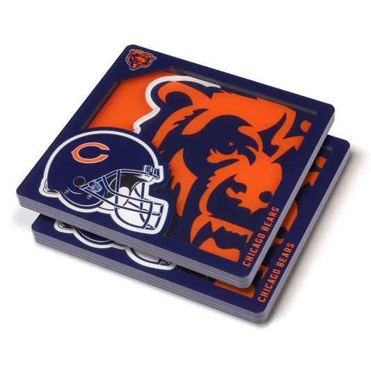 CHICAGO BEARS 3D COASTER