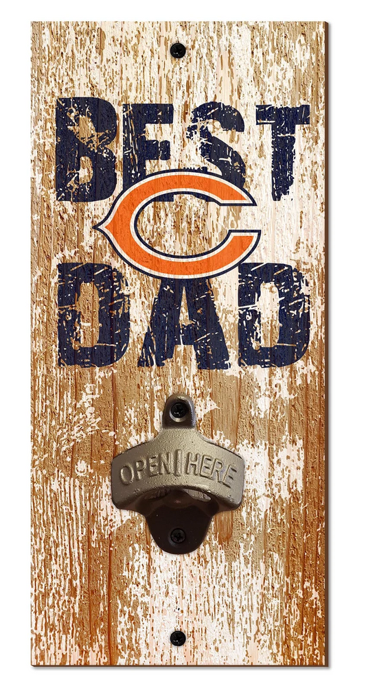 CHICAGO BEARS BEST DAD BOTTLE OPENER