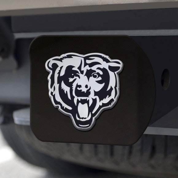 ENGANCHE DE LOGOTIPO CHICAGO BEARS NEGRO CROMADO