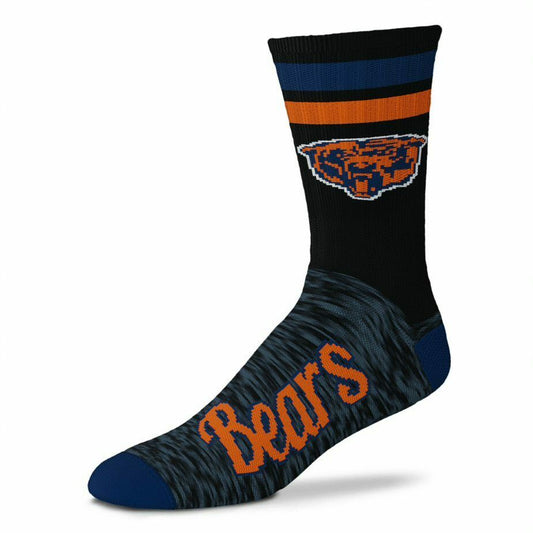 CHICAGO BEARS BLACK SCRIPT SOCKS