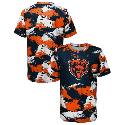 CHICAGO BEARS KIDS CROSS PATTERN T-SHIRT