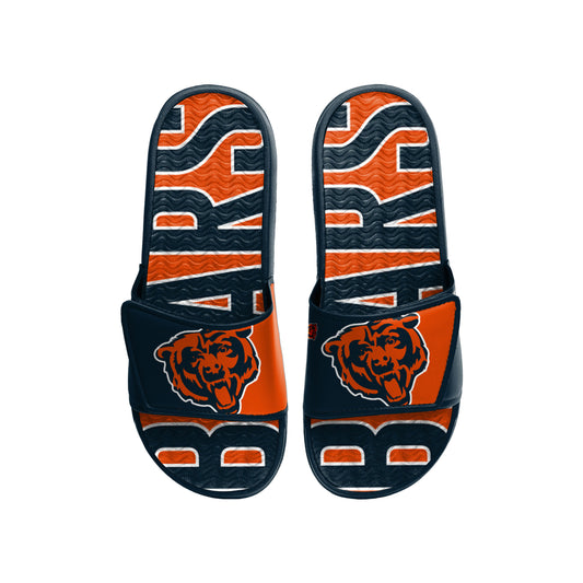 CHICAGO BEARS MEN'S BIG LOGO GEL SLIDES