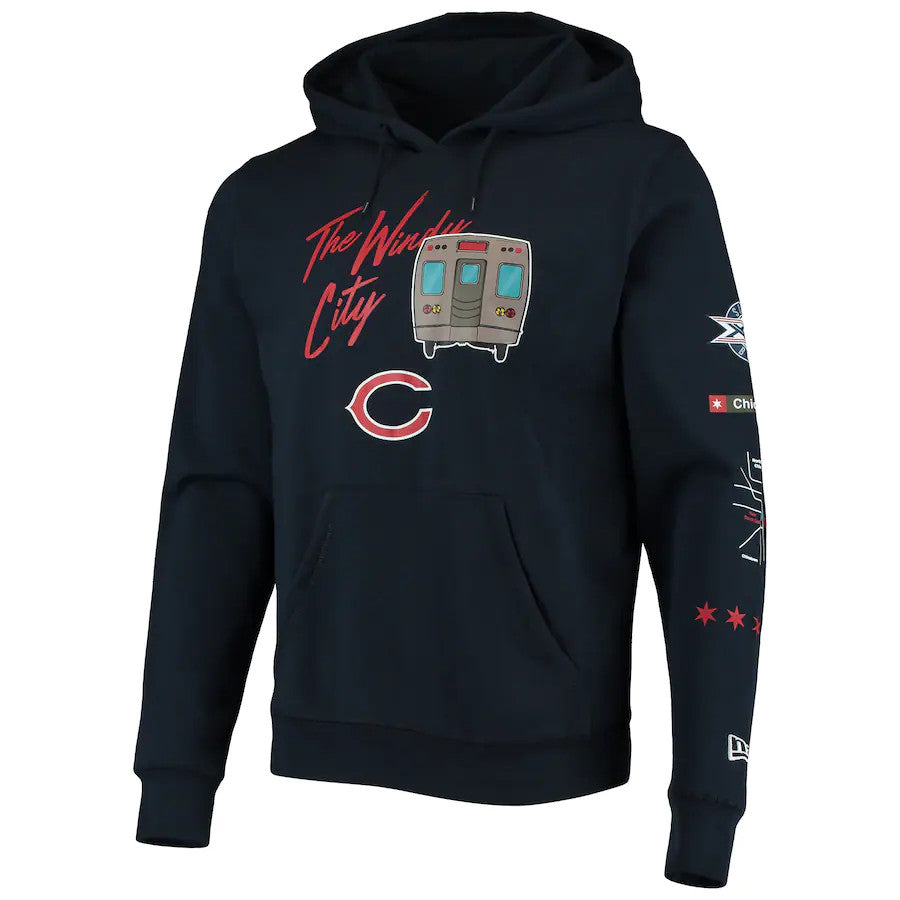 CHICAGO BEARS MEN'S CITY TRANSIT HOODIE SWEATSHIRT