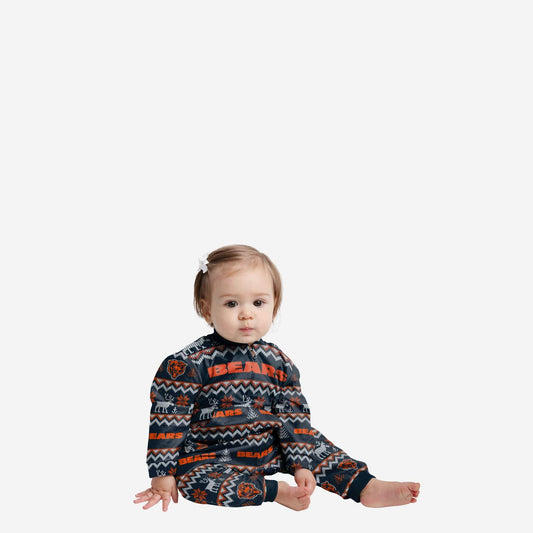 PIJAMA CHICAGO BEARS NEWBORN ALL OVER PRINT