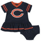 CONJUNTO DE VESTIDO Y PAÑAL PARA RECIÉN NACIDO DE LOS OSOS DE CHICAGO