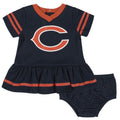 CONJUNTO DE VESTIDO Y PAÑAL PARA RECIÉN NACIDO DE LOS OSOS DE CHICAGO