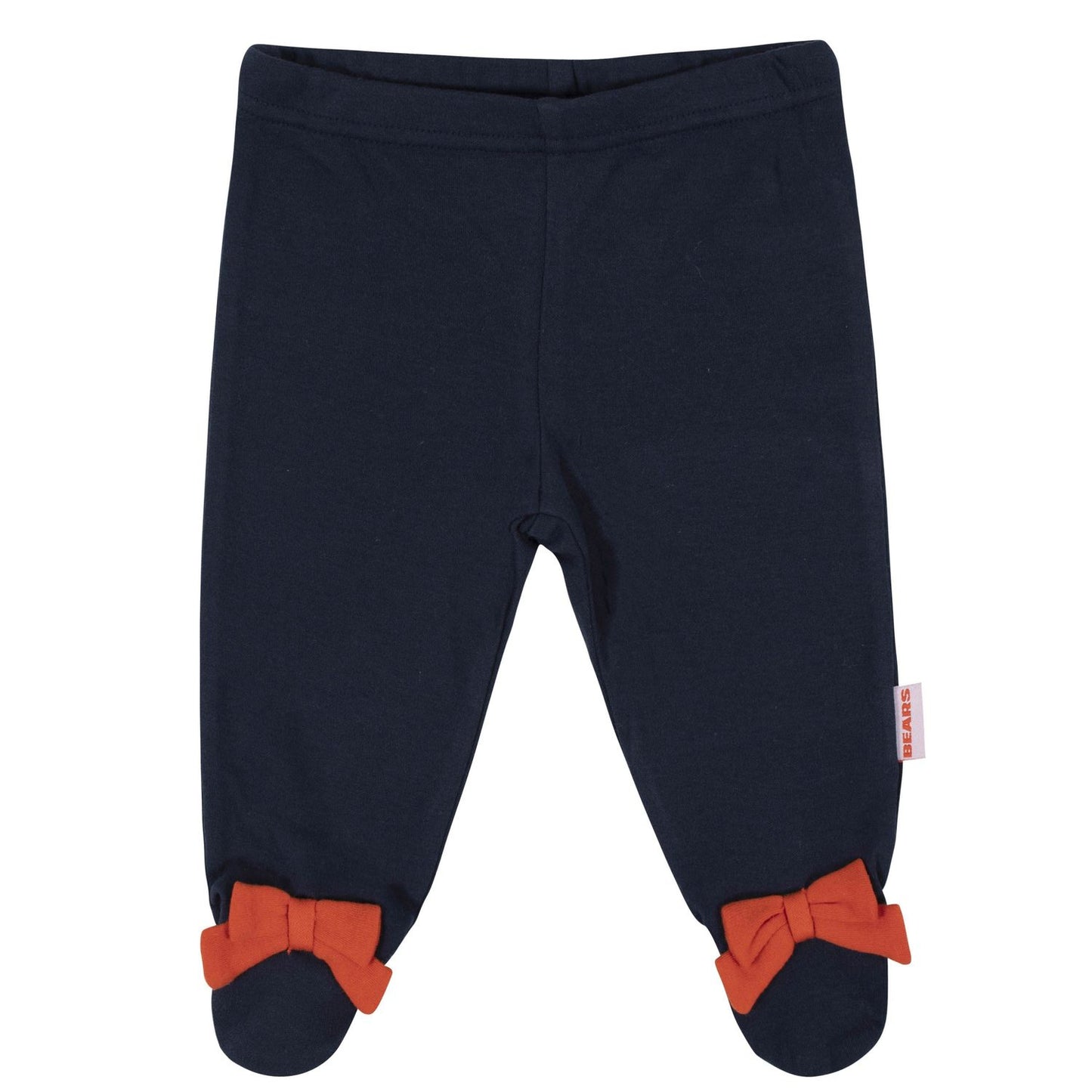 CONJUNTO DE PIJAMA DE 3 PIEZAS CON PIES DE CHICAGO BEARS NIÑA RECIÉN NACIDA