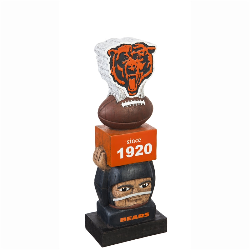 CHICAGO BEARS GARDEN TIKI TOTEM STATUE - RETRO