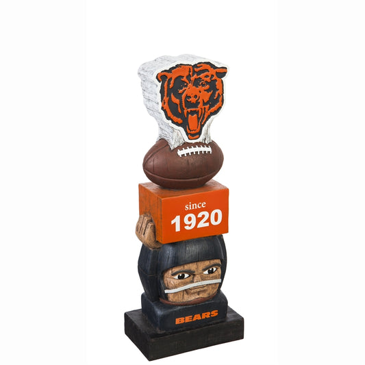 CHICAGO BEARS GARDEN TIKI TOTEM STATUE - RETRO