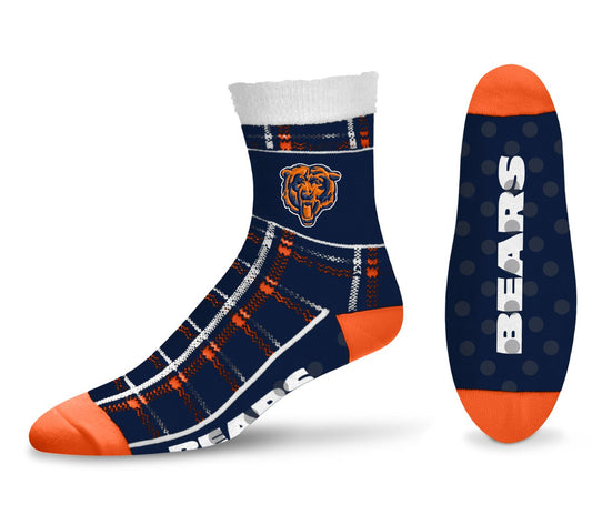 CHICAGO BEARS TARTAN PLAID SOCKS