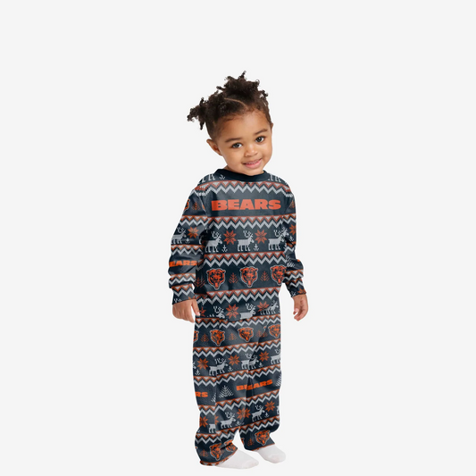 CHICAGO BEARS TODDLERS ALL OVER PRINT PAJAMAS